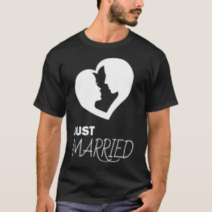 Camiseta Recem casados bom humor para homens mulheres joven