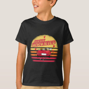 Camiseta Recem casados Casado Noiva Casado com Longa Sonda