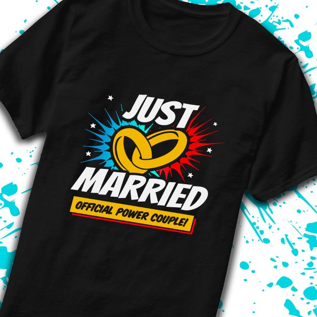 Camiseta Recém-casados - Casal de Lua de mel de casamento - (Criador carregado)