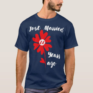 Camiseta Recem casados De 22 Anos Atrás Família Casada Espo