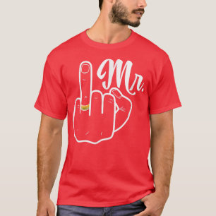 Camiseta Recem casados de Casamento de Honeymoon Ring Dedo