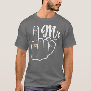 Camiseta Recem casados de Casamento de Honeymoon Ring Dedo