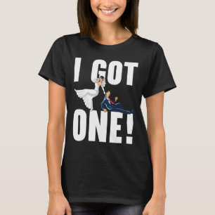 Camiseta Recem casados De Casamento De Noite De Noite De No