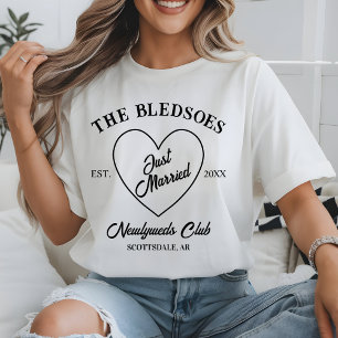 Camiseta Recem casados do Clube Social da Lua de Honra Pers
