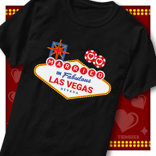 Camiseta Recém-Casados Em Fabuloso Casal De Noivos De Las V