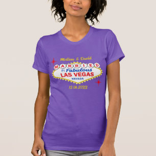Camiseta Recém-Casados em Las Vegas Casamento