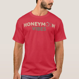 Camiseta Recem casados Engraçado das Víbias da Lua de Honey