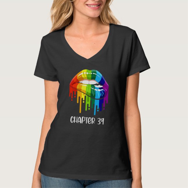 Camiseta Recem casados Lgbt Envolveu Lésbica Sra. e Sra. Es (Frente)