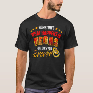Camiseta Recem casados no casamento em Las Vegas
