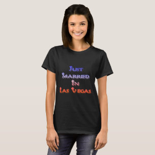 Camiseta Recem casados No Estilo Da Coroa Em Las Vegas