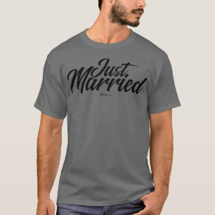 Camiseta Recem casados Noiva E Annivers De Casamento De Cam