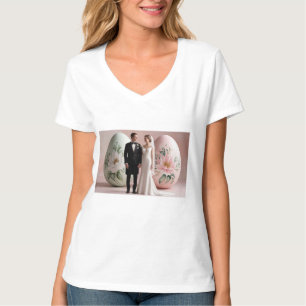 Camiseta Recem casados - Noiva e noivo bonitos