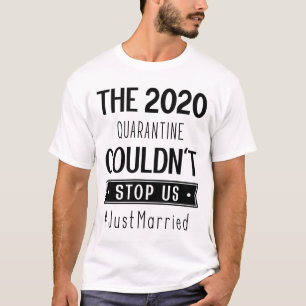 Camiseta Recem casados - Quarentena engraçada de presente 