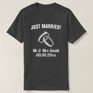Camiseta Recem casados, Sr. & Sra. t... para as recém-casad