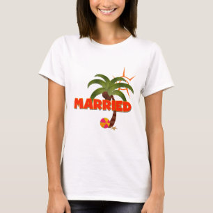 Camiseta Recem casados tropical