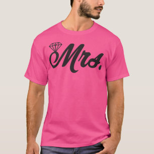 Camiseta Recem casados Wife Bride Noivado HoneymoonT-