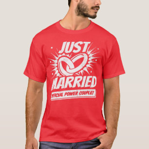 Camiseta Recém-casadosLua de melNoiva CasadaCasada1