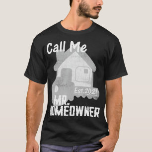 Camiseta Recentemente Comprada Mens New Homeowner 2021