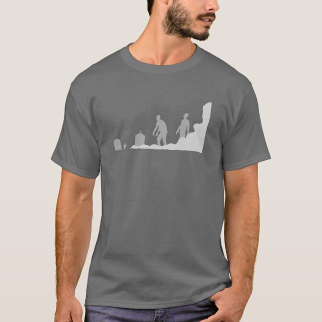 Camiseta Recentemente o Undeceased - cinza (Frente)