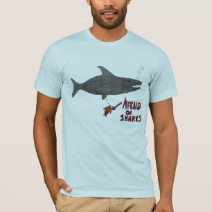 Camiseta Receoso dos tubarões