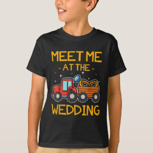 Camiseta Recepção de Noite do Trator Bride do Anel Casado