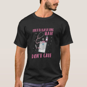 Camiseta Recepcionista de Saúde Feminina para uma Recepção