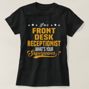 Camiseta Recepcionista do Front Desk