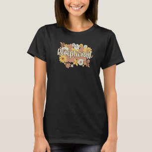 Camiseta Recepcionista Flores Recepcionistas