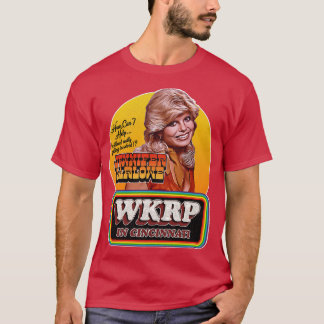 Camiseta Recepcionista Jennifer Marlowe no WKRP em Cincinna