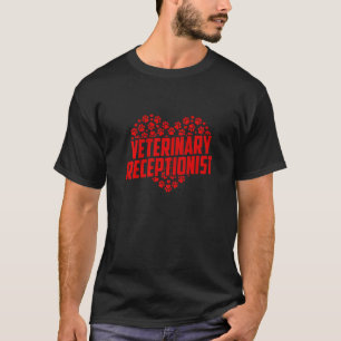 Camiseta Recepcionista Veterinária Veterinário Técnico de V