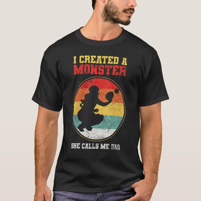 Camiseta Receptor Softbol Pai Dia dos Pais 1 (Frente)