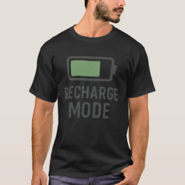Camiseta Recharge Mode Battery T-Shirt – Minimal Tech Desig
