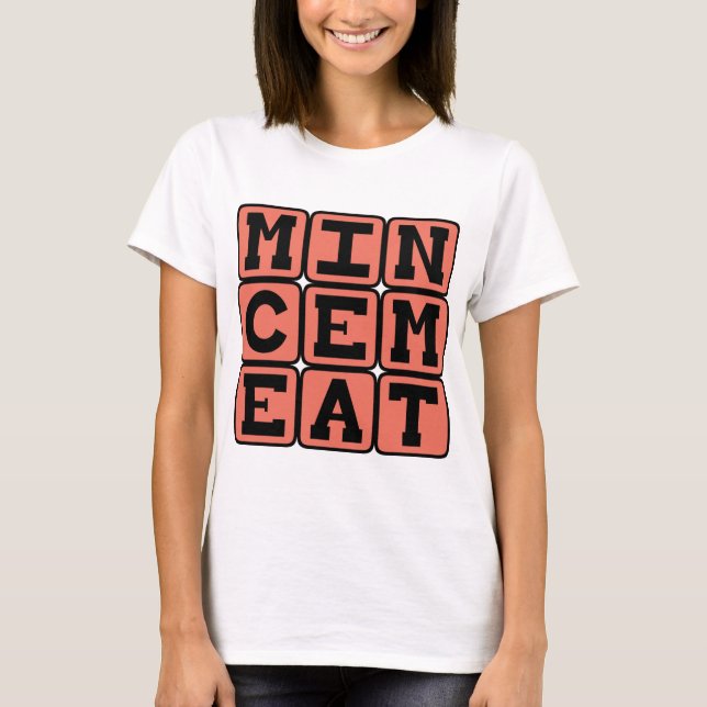 Camiseta Recheio de carne, Tipo de Torta (Frente)