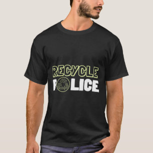 Camiseta Reciclagem Ambiental Polícia Reciclar Terra Da