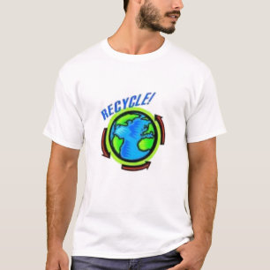 Camiseta Reciclagem do apoio
