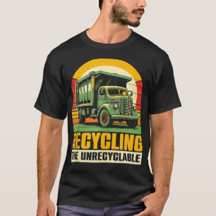 Camiseta Reciclagem Os Designs Do Caminhão De Lixo Não Reci