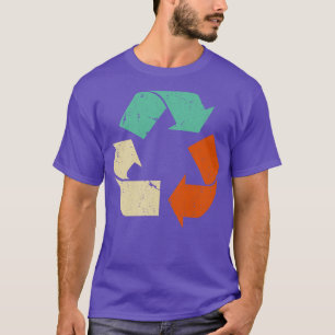 Camiseta Reciclagem RetroativaReciclar do Dia da Terra Vint