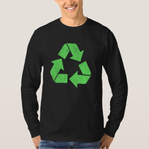 Camiseta Reciclagem Vintage Logotipo Ambiental Reciclar Ea