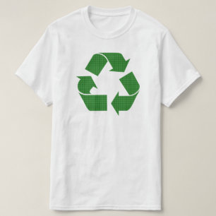 Camiseta reciclar da xadrez