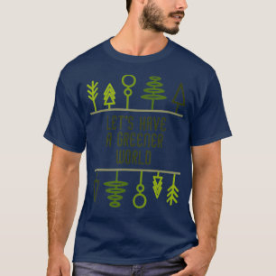 Camiseta Reciclar de Alterações Climáticas do Mundo Verd