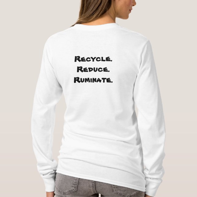 Camiseta Reciclar do girafa (Verso)