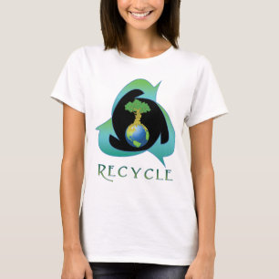 Camiseta Reciclar para a Mãe Terra