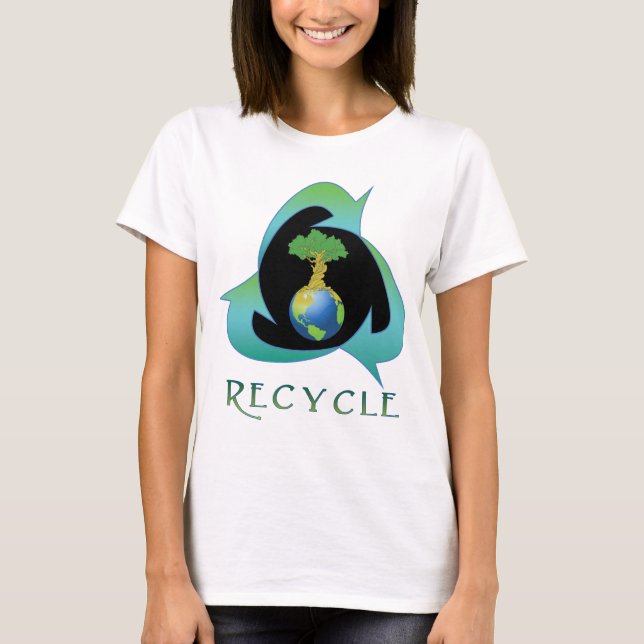Camiseta Reciclar para a Mãe Terra (Frente)