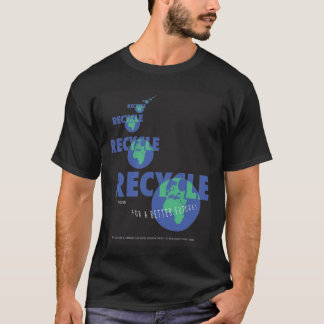 Camiseta RECICLAR para a TERRA