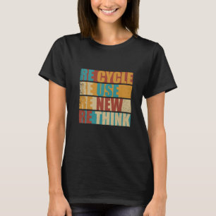 Camiseta Reciclar reduzir reutilização repensar
