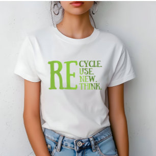 Camiseta Reciclar reduzir reutilização repensar