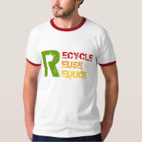 Reciclar, Reutilização, Reduzir T-shirts