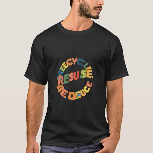 Camiseta Reciclar, Reutilizar, Reduzir (Frente)