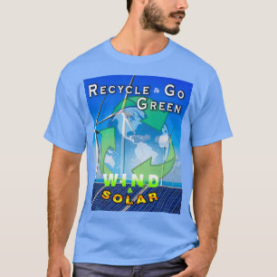Camiseta Reciclar VAI VENTO VERDE E SOLAR