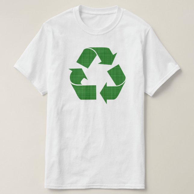 Camiseta reciclar xadrez (Frente do Design)